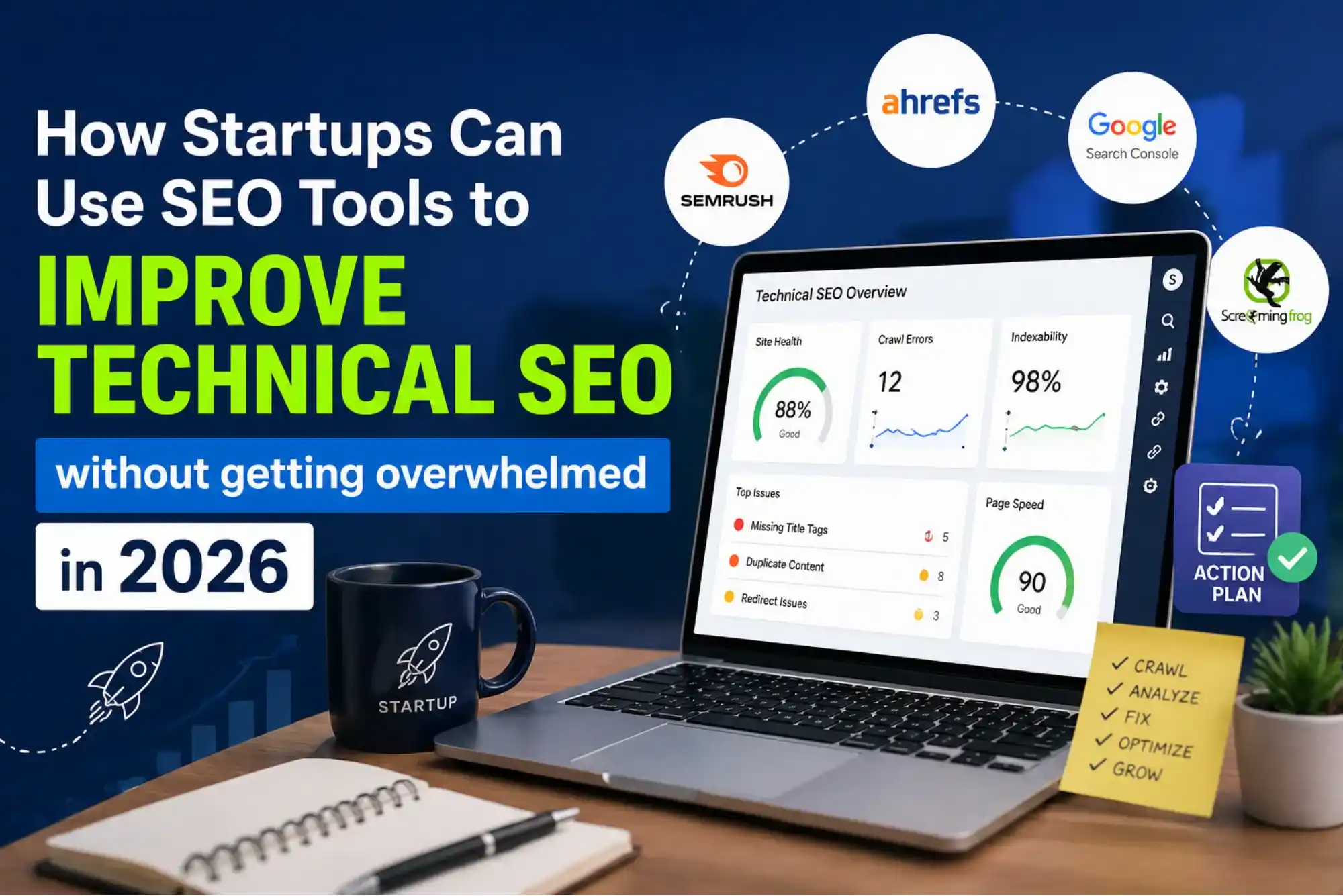 How Startups Can Use SEO Tools to improve technical SEO without getting overwhelmed in 2026