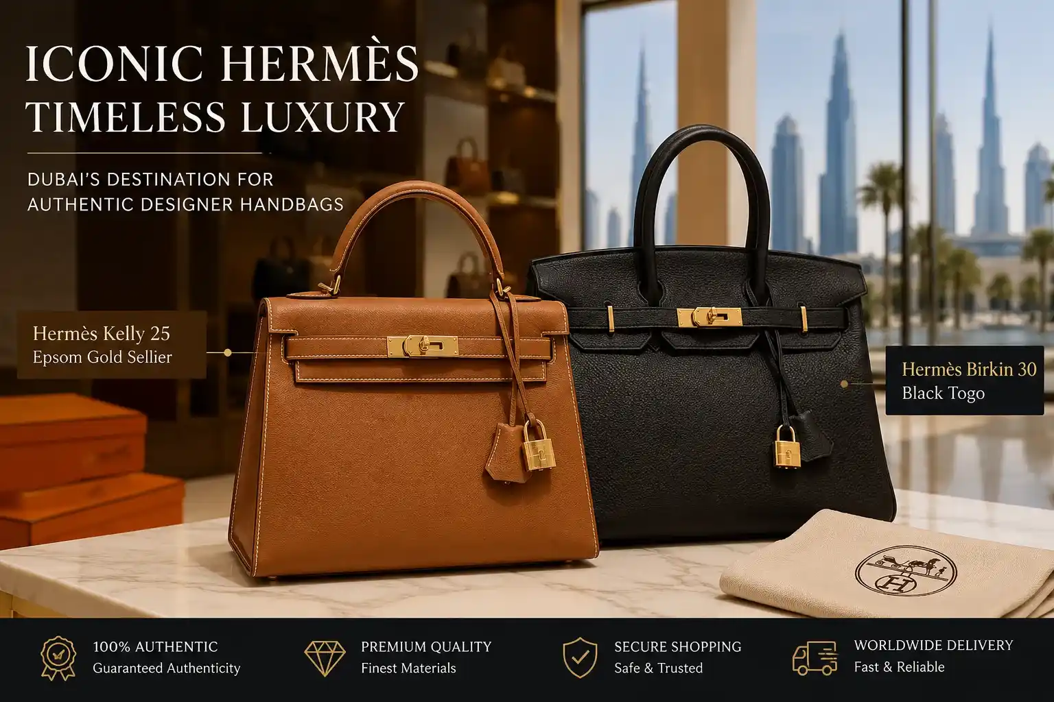 Luxury Hermès Handbags in Dubai for Timeless Style